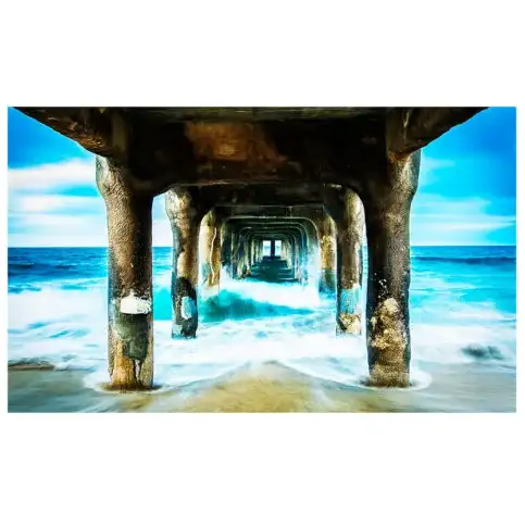 Artwood Plexiglas Billede Dreamy Pier Sunset 120×80 cm Artwood