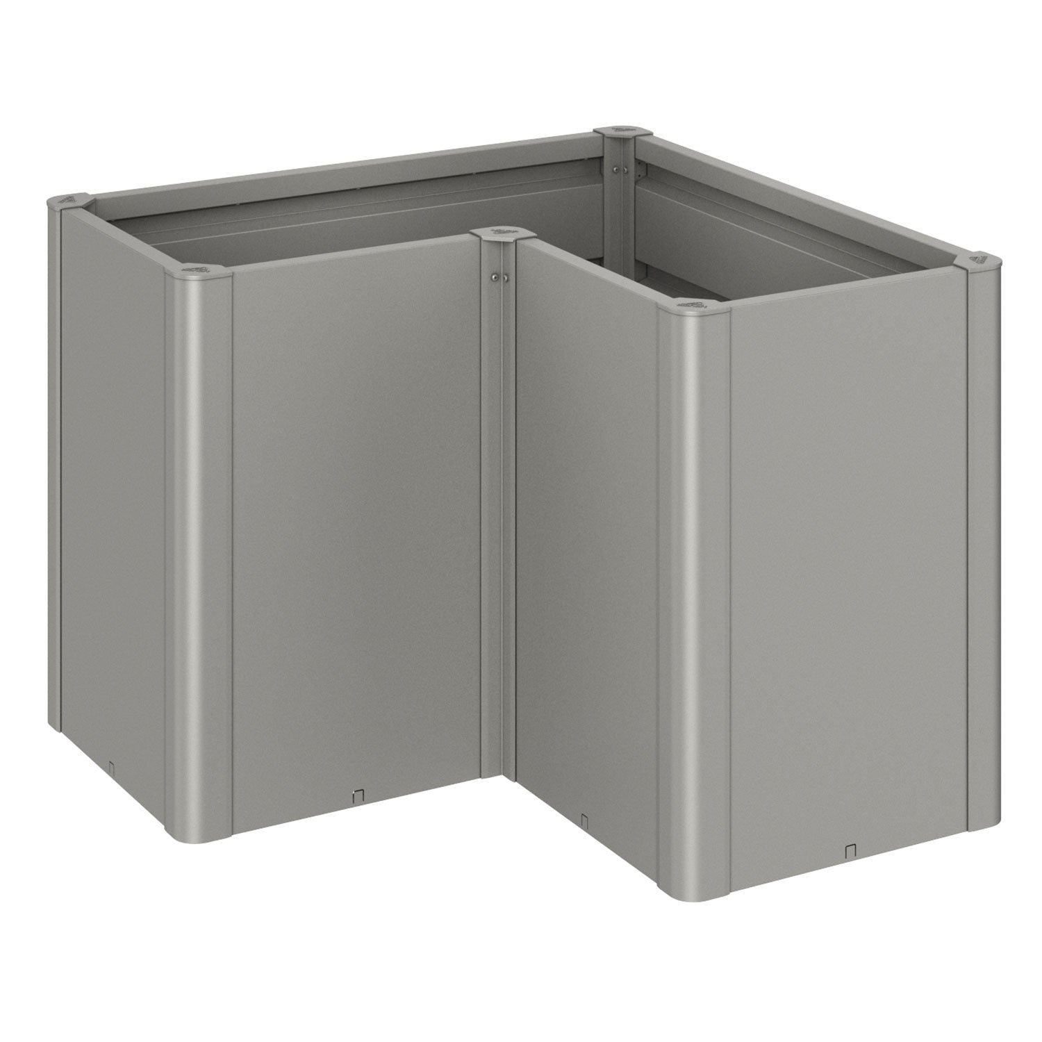 Belvedere plantebed, maxi størrelse, l100, metallisk kvartsgrå