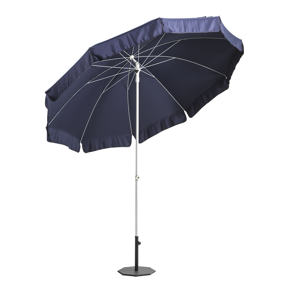 Follina strandparasol 240 cm Marineblå