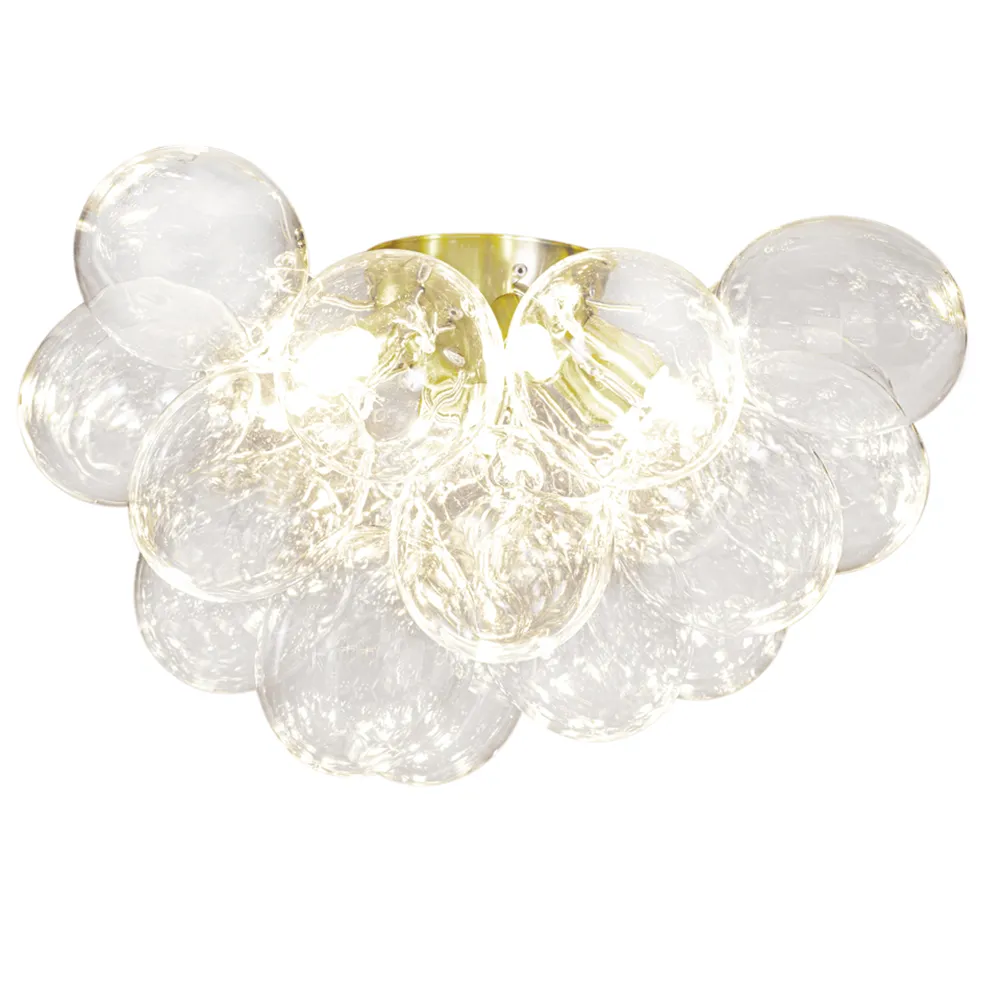 by Rydéns, Gross plafond Ø50cm messing/klart glas billede