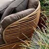 Basket sofa naturlig syntetisk rattan inkl. let Airtouch-pudesæt