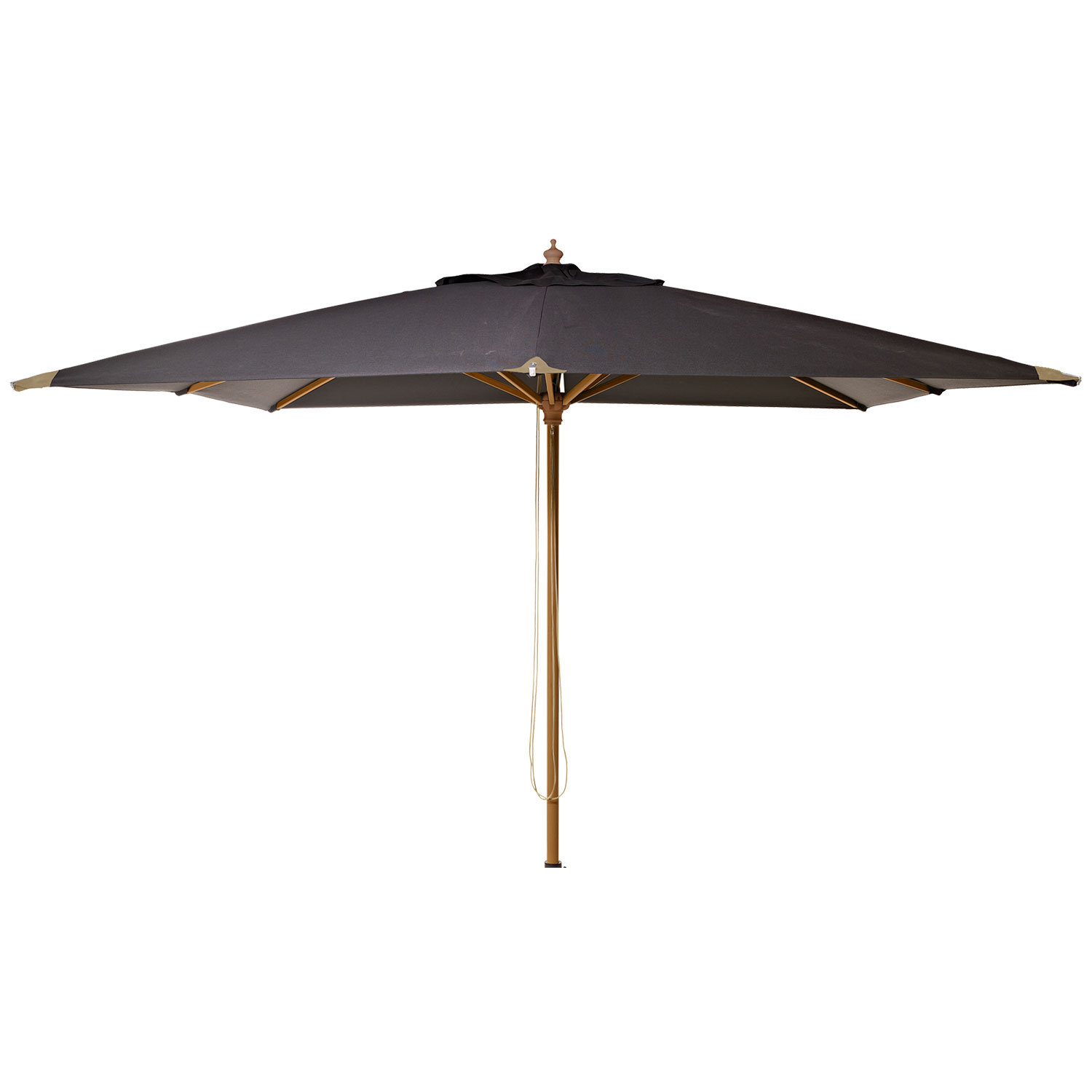 Cinas Alezio 300×300 cm parasol Træramme sort