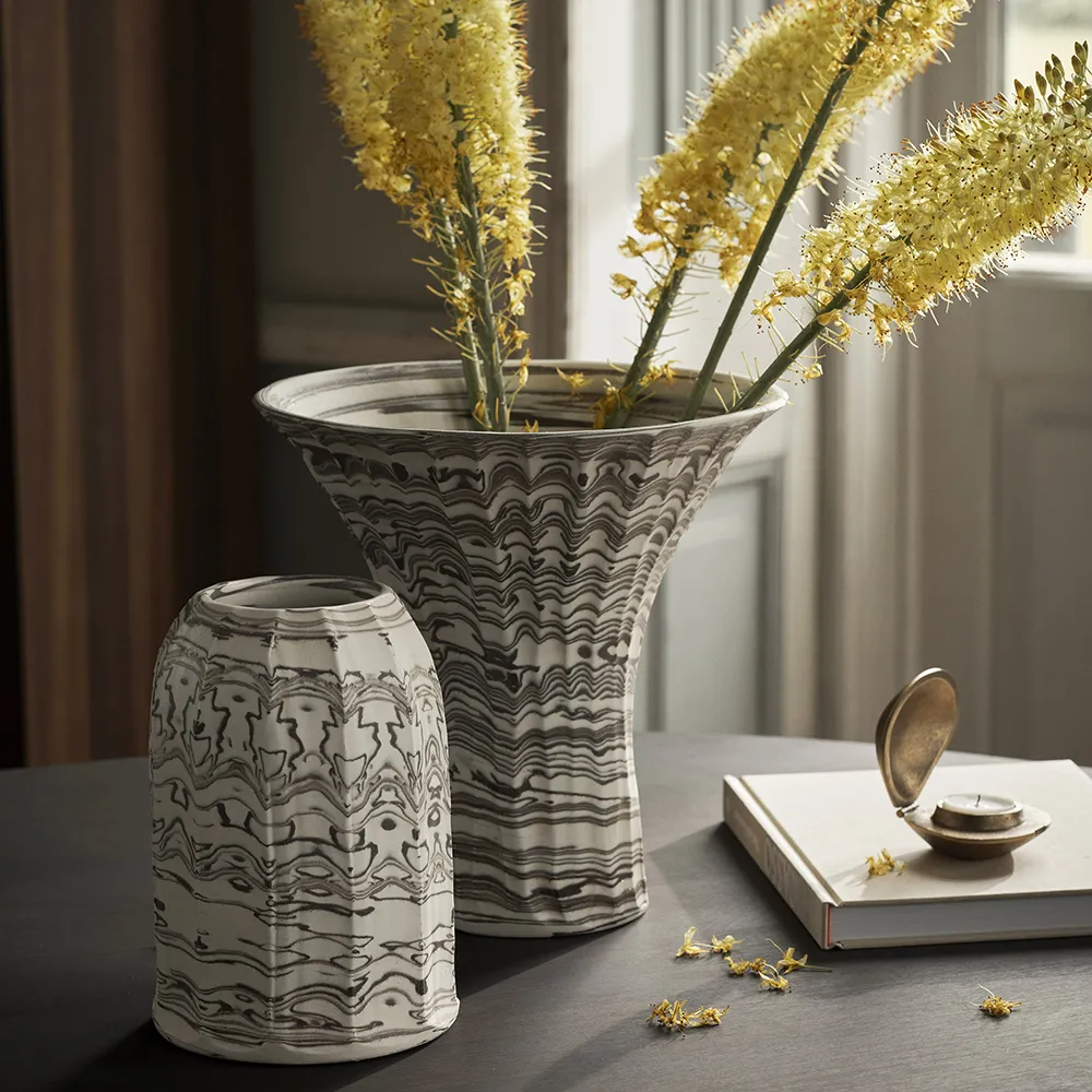 Lysestage Clam i messing