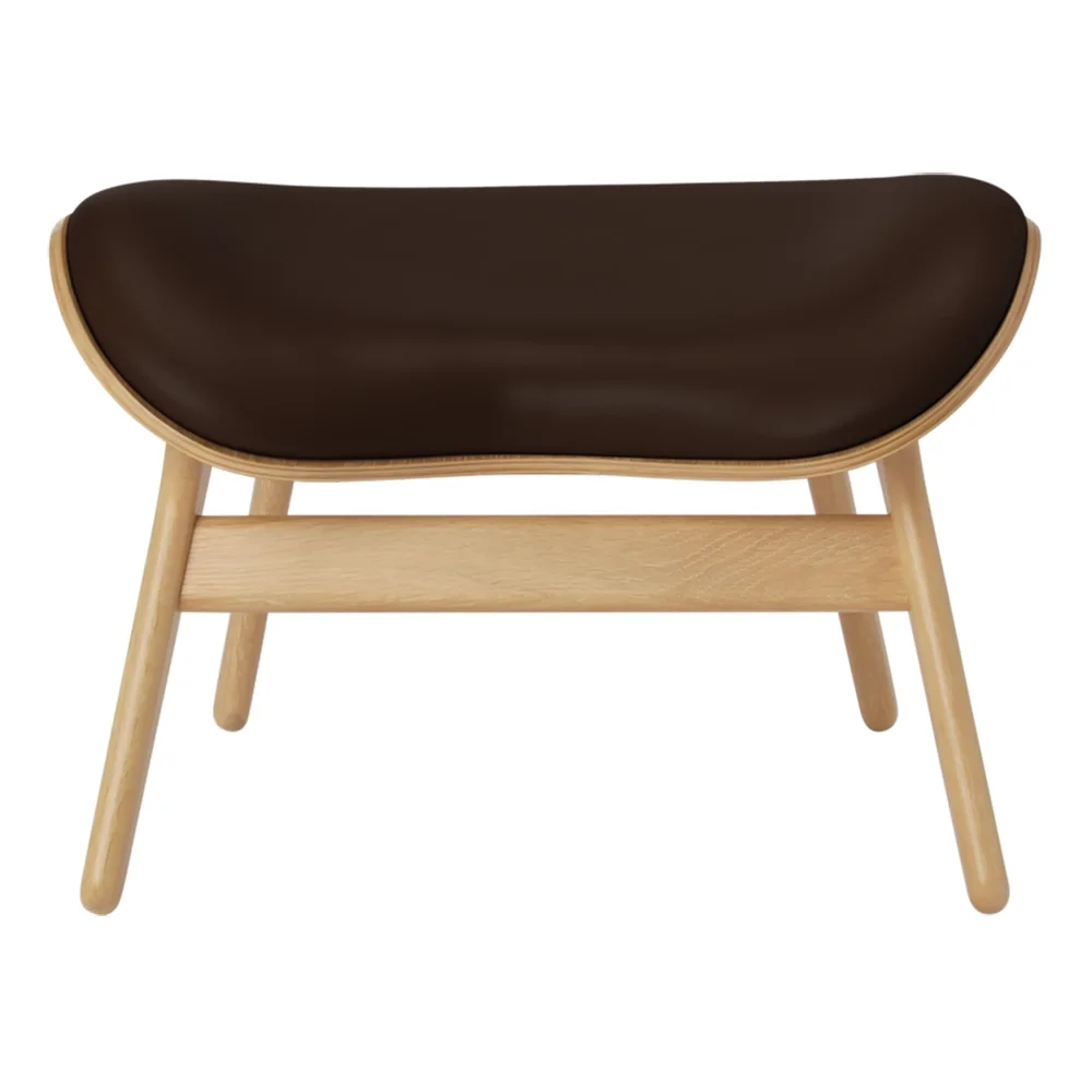 Umage, A Conversation Piece Ottoman Fodskammel Oak/Umage Leather Brown