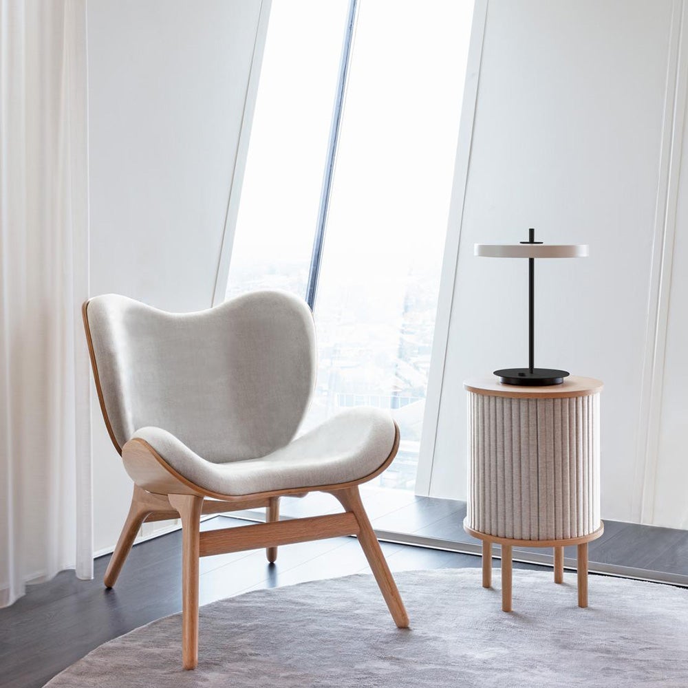 Audacious sidebord i egetræ/White Sands