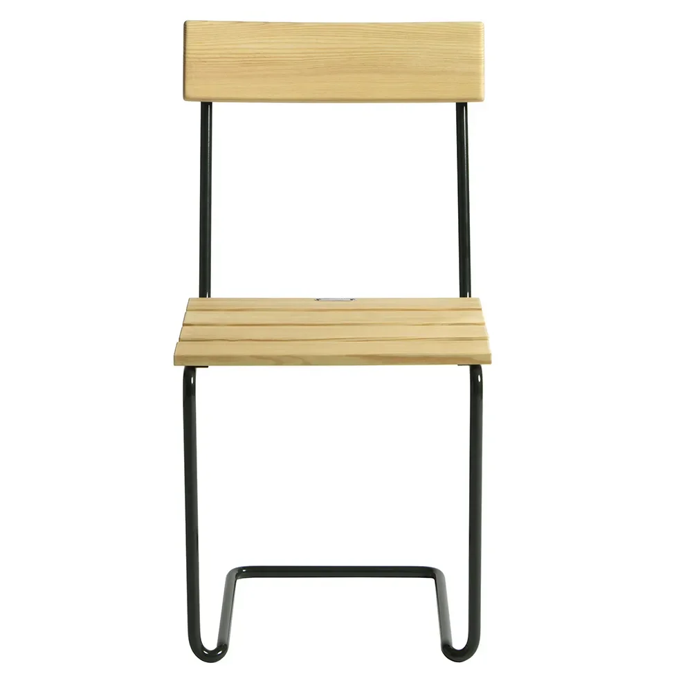 Stol 1 Olieret fyrretræ / Grønt stativ