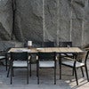 Chios Spisebord 100x240 cm Sort/Teak Brafab