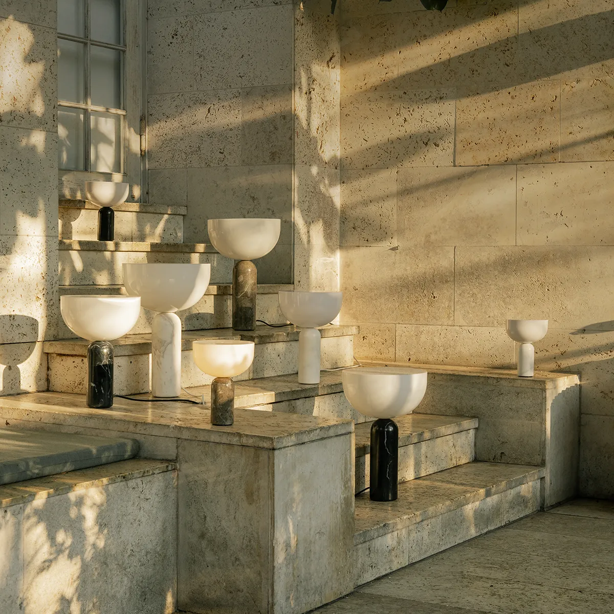 Kizu Bærbar bordlampe Sort Marble