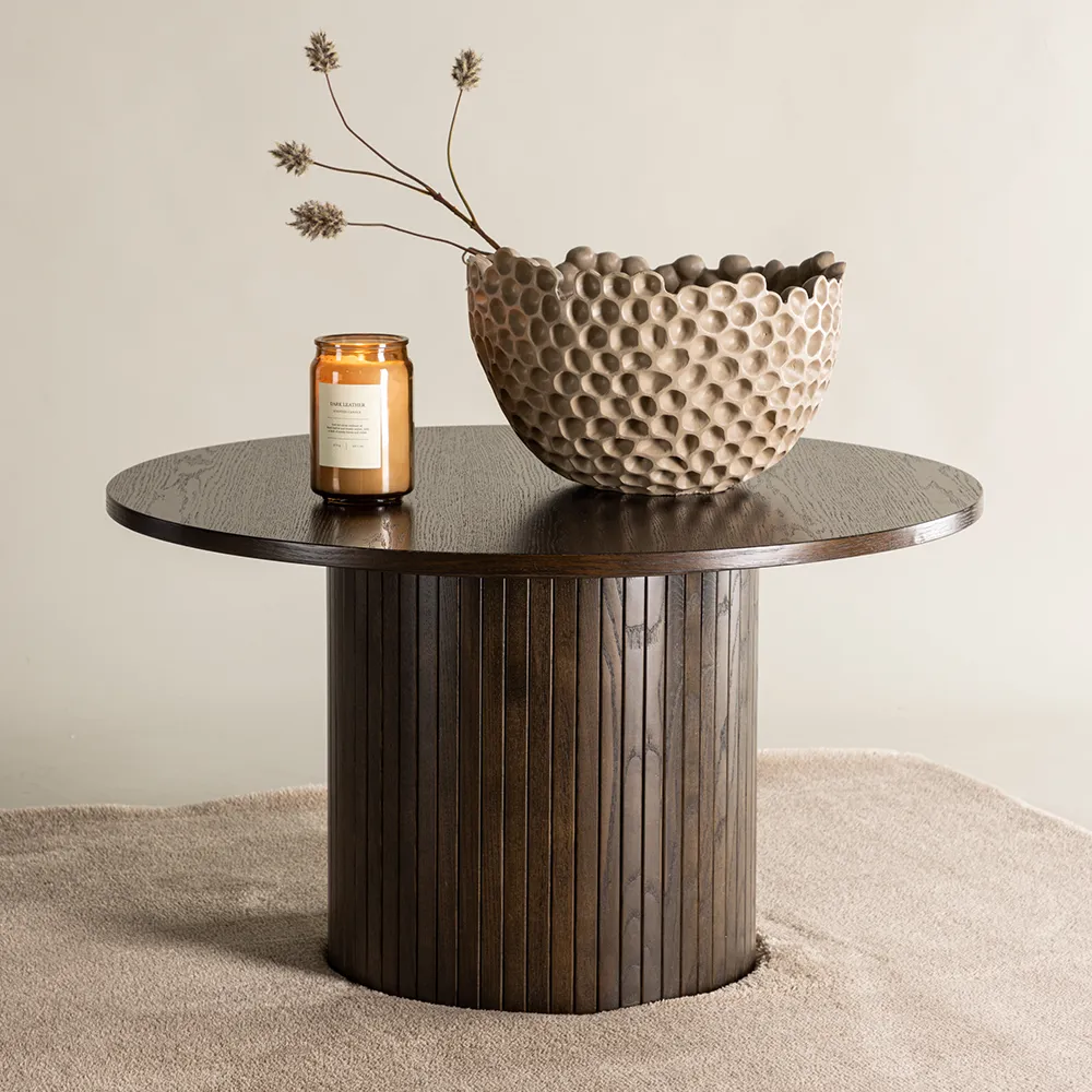 Bianca Sofabord Ø80 Mocca