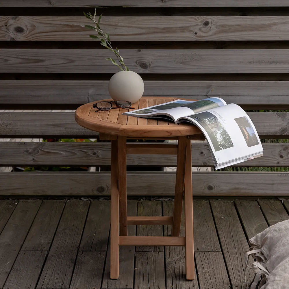 Kenya Sidebord Ø50 cm Teak