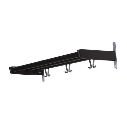 Meja hattehylde 90 cm sortbejdset eg