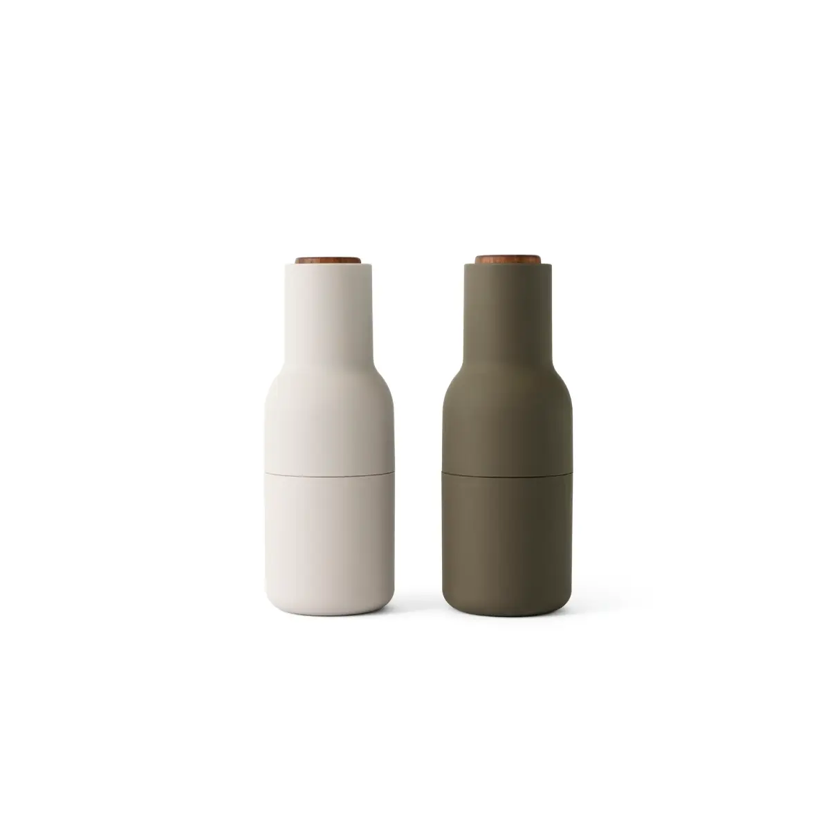Audo CPH, Bottle Grinder 2-pak Large - Jagtgrøn, Beige / Valnød