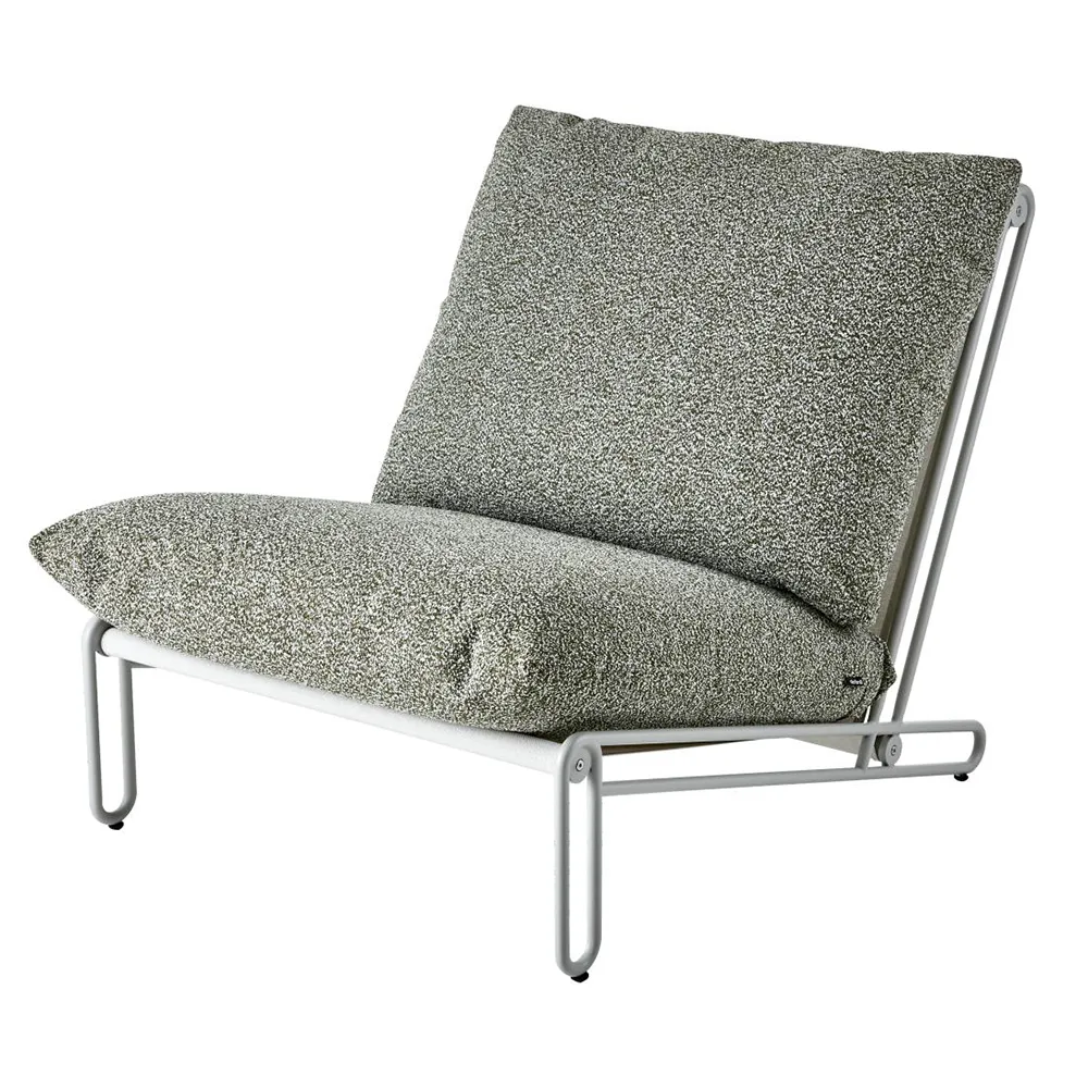 Blixt Lænestol Light Grey/Teddy Verde