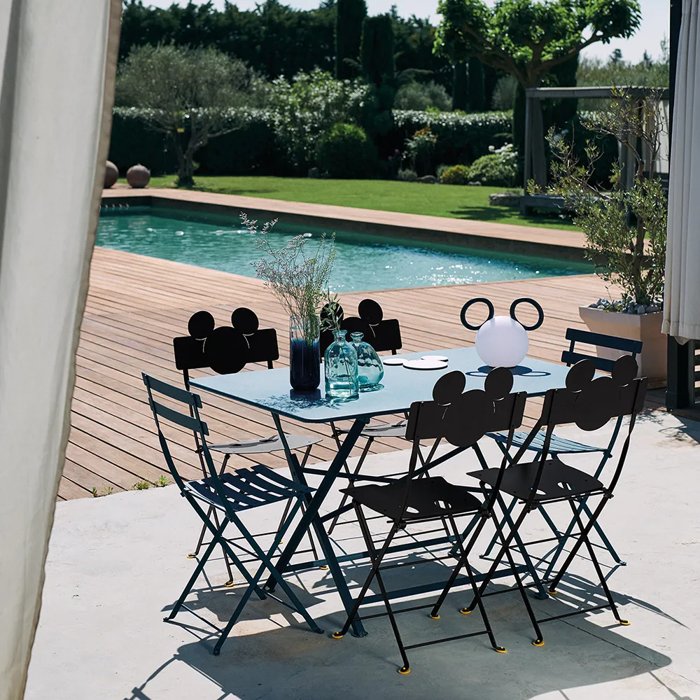 Bistro bord 97 x 57 cm Acapulco blue