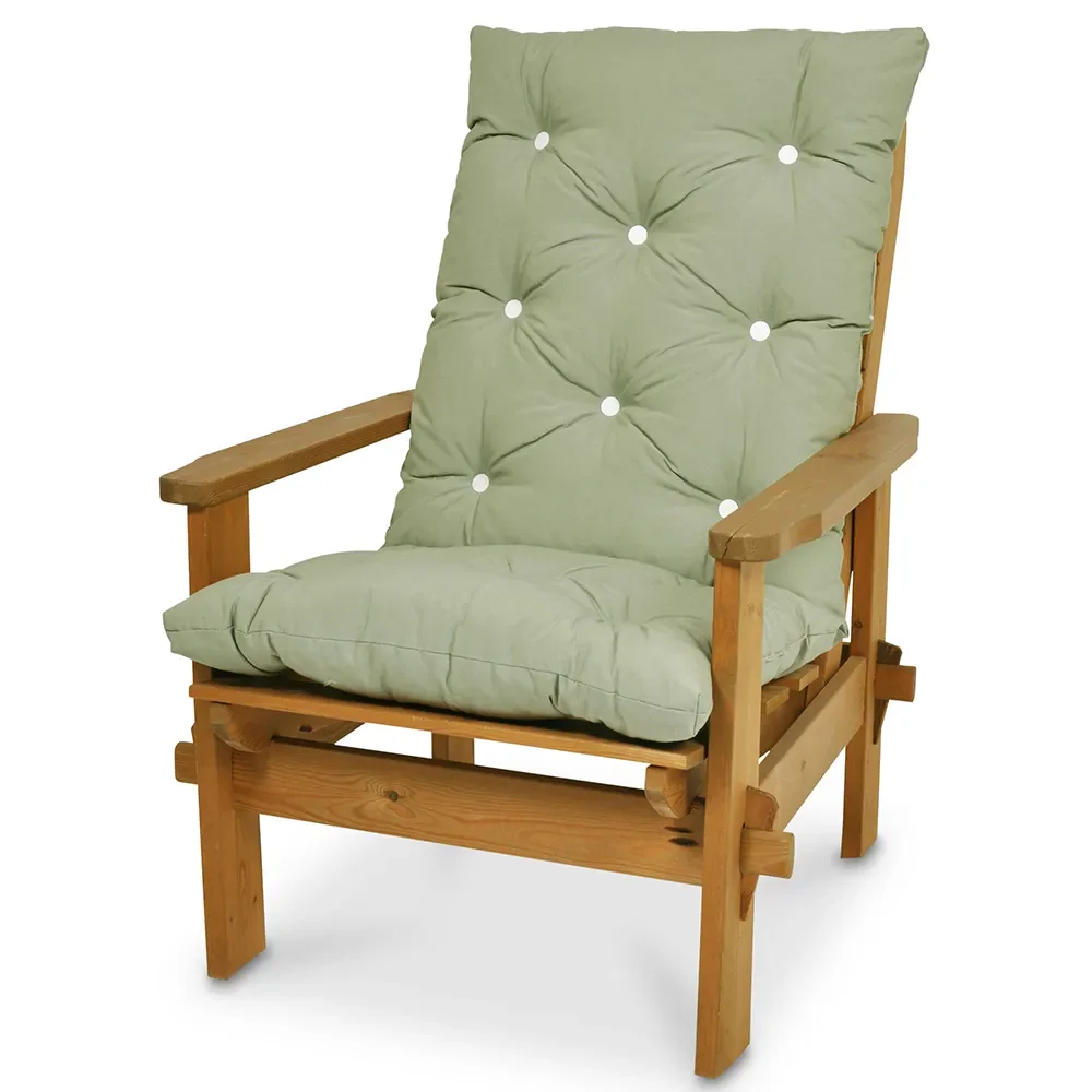 Högvik Høj Flockpude Oliv