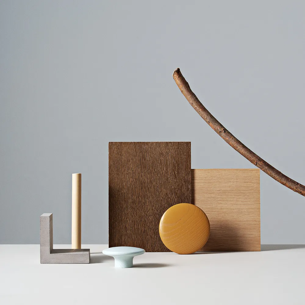 Dots Wood Ø9 cm - Burnt Orange