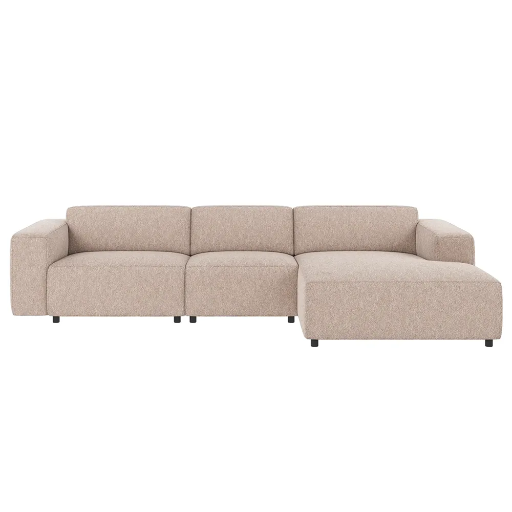 Willard sofa 4-personers sofa chaiselong højre stof Alice hellbeige