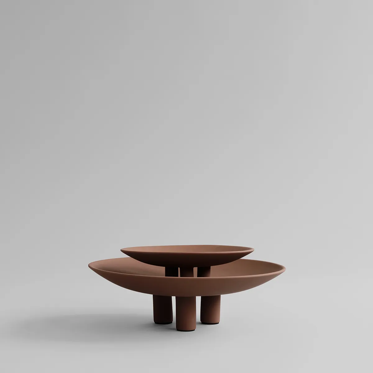Håndmalet dekorationsfad Duck Mini Almond Ø 30 cm
