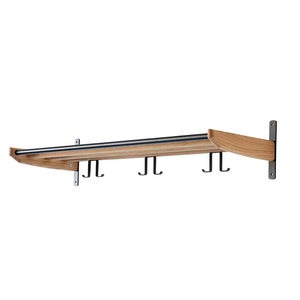 Cora hattehylde 90 cm lakeret eg