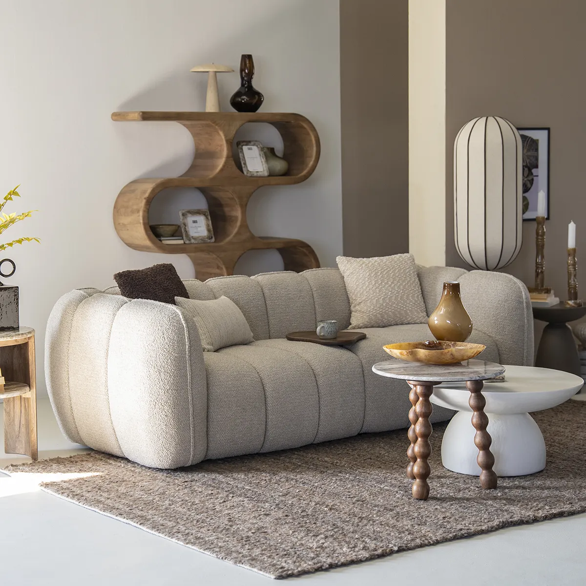 Sofa Cubetto (2,5-personers) Taupe