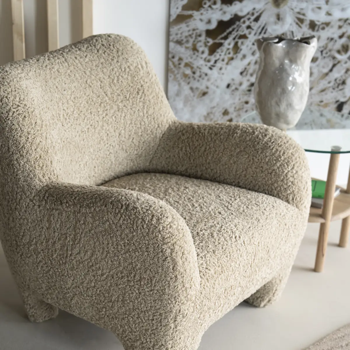 Shaun Lænestol - taupe Sheep