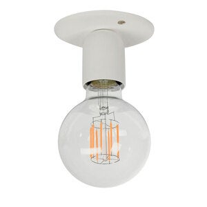 Regal indbygget loftslampe hvid struktur