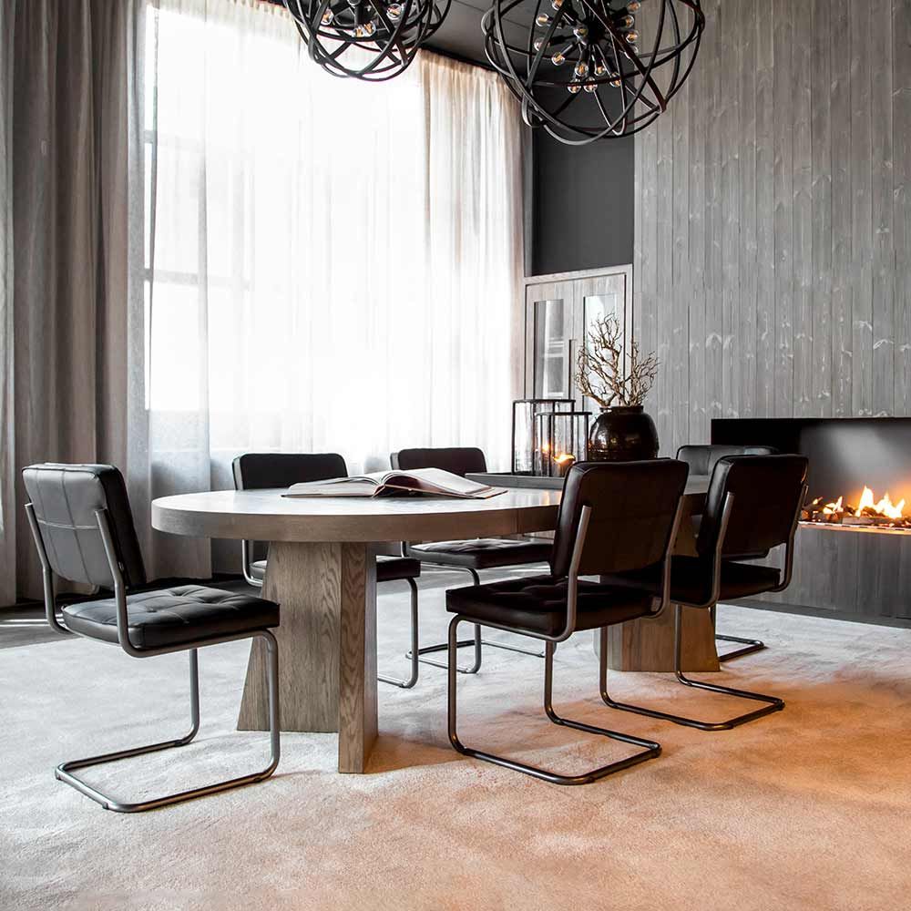 Carlos Spisebordsstol Black Artwood