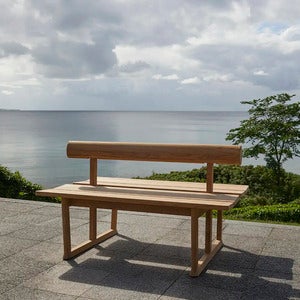 Banco Bubble bænk i teak 