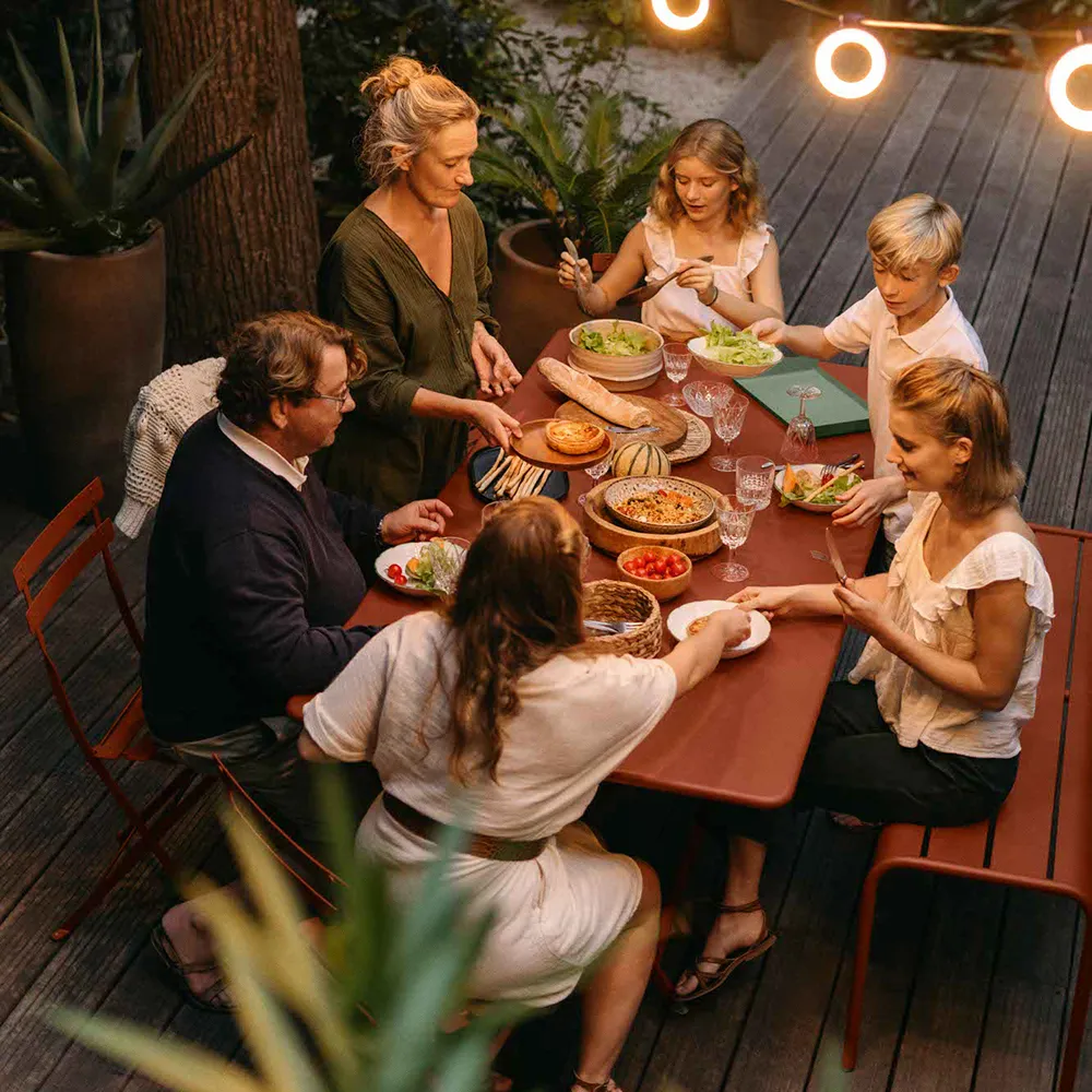 Bistro bord 117 x 77 cm Red Ochre