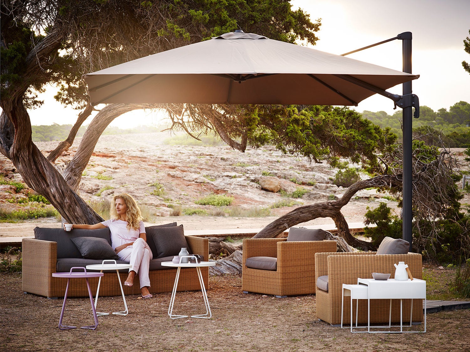 Chester Lounge sofa naturlig farvet 