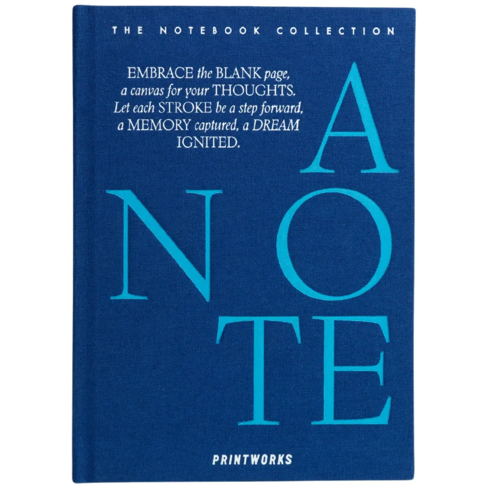 Printworks, Notesbog - Bare en note, blå