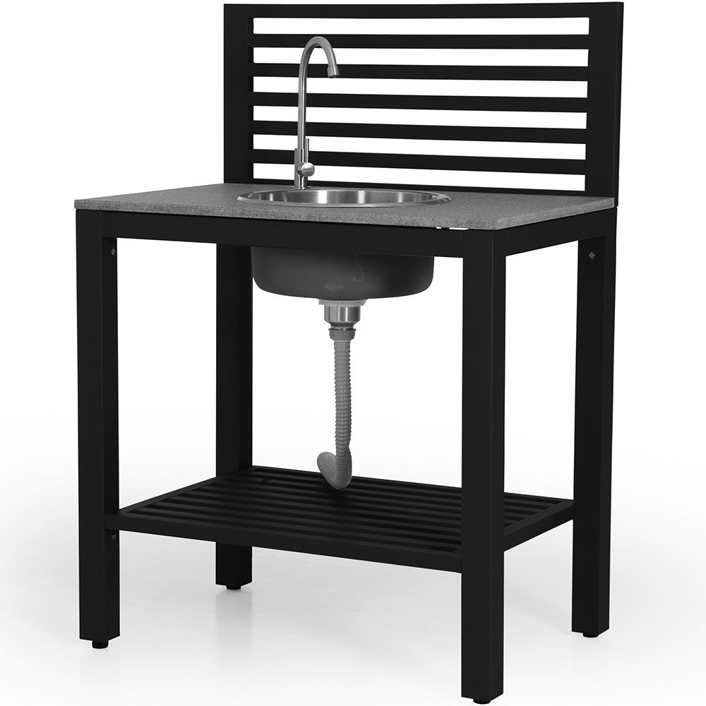 Brafab, Bellac Udekøkken Med Vask Sort Brafab