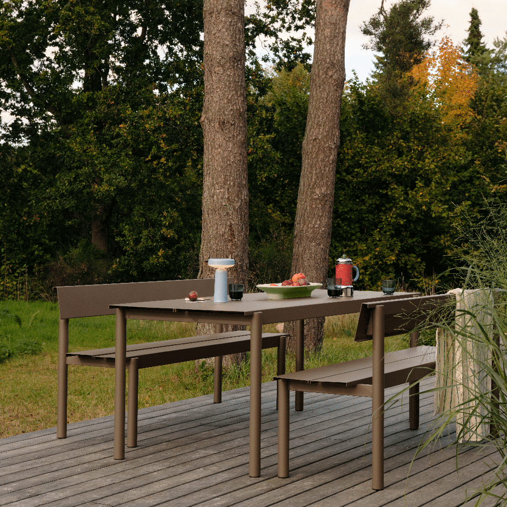 Stålbænk 170cm Linear Steel Black