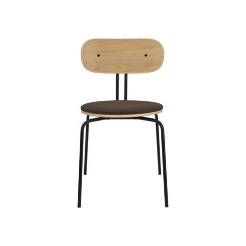 Curious Spisestol Eg/Sort Metal Mocca