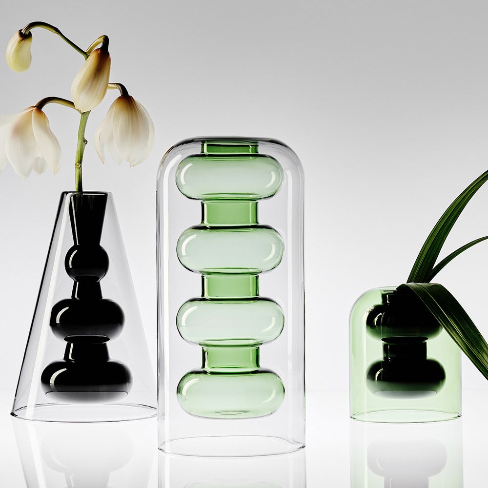  Bump Vase Høj Grøn