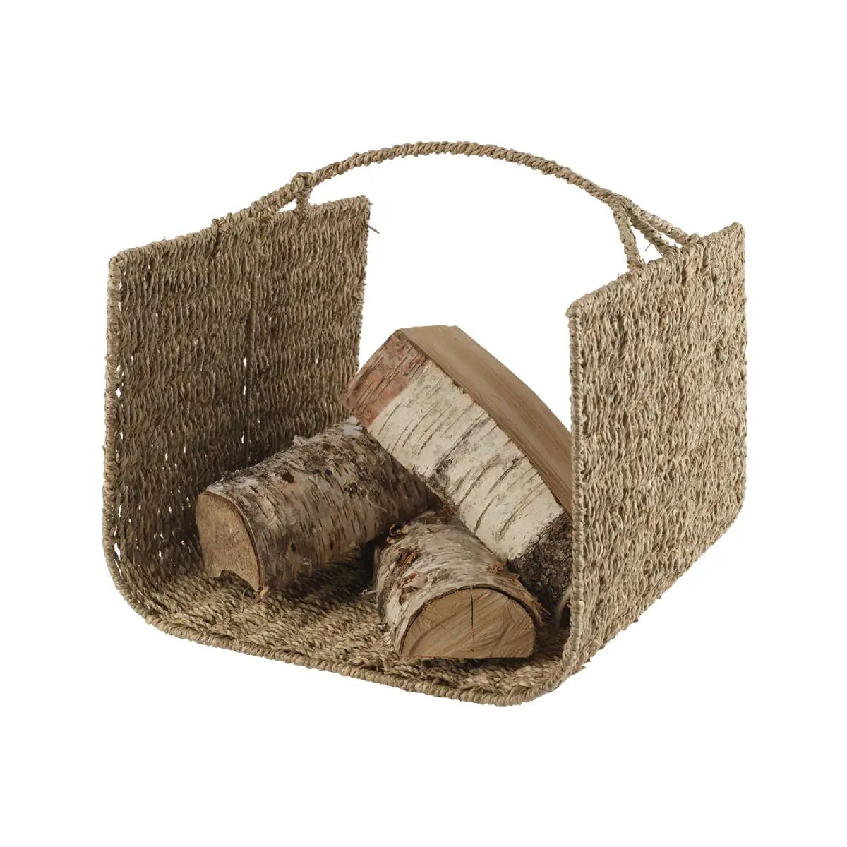 COLLECT Brændekurv Natur L42xB42xH42 cm