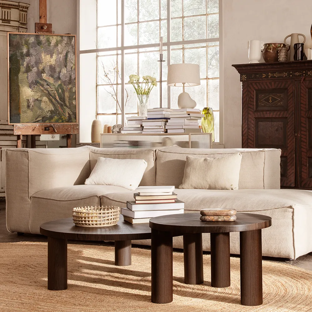 Post Sofabord Ø65 cm - Star