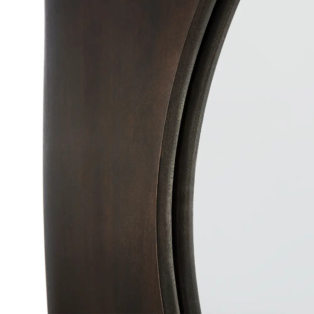  PI vægspejl 100x100 cm lakeret mahogni