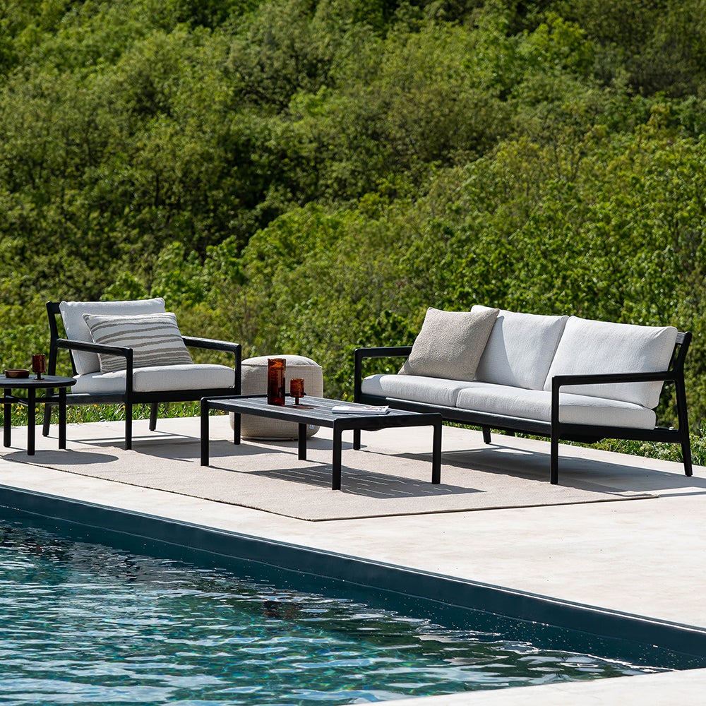 Jack 2-personers sofa Black/Off White