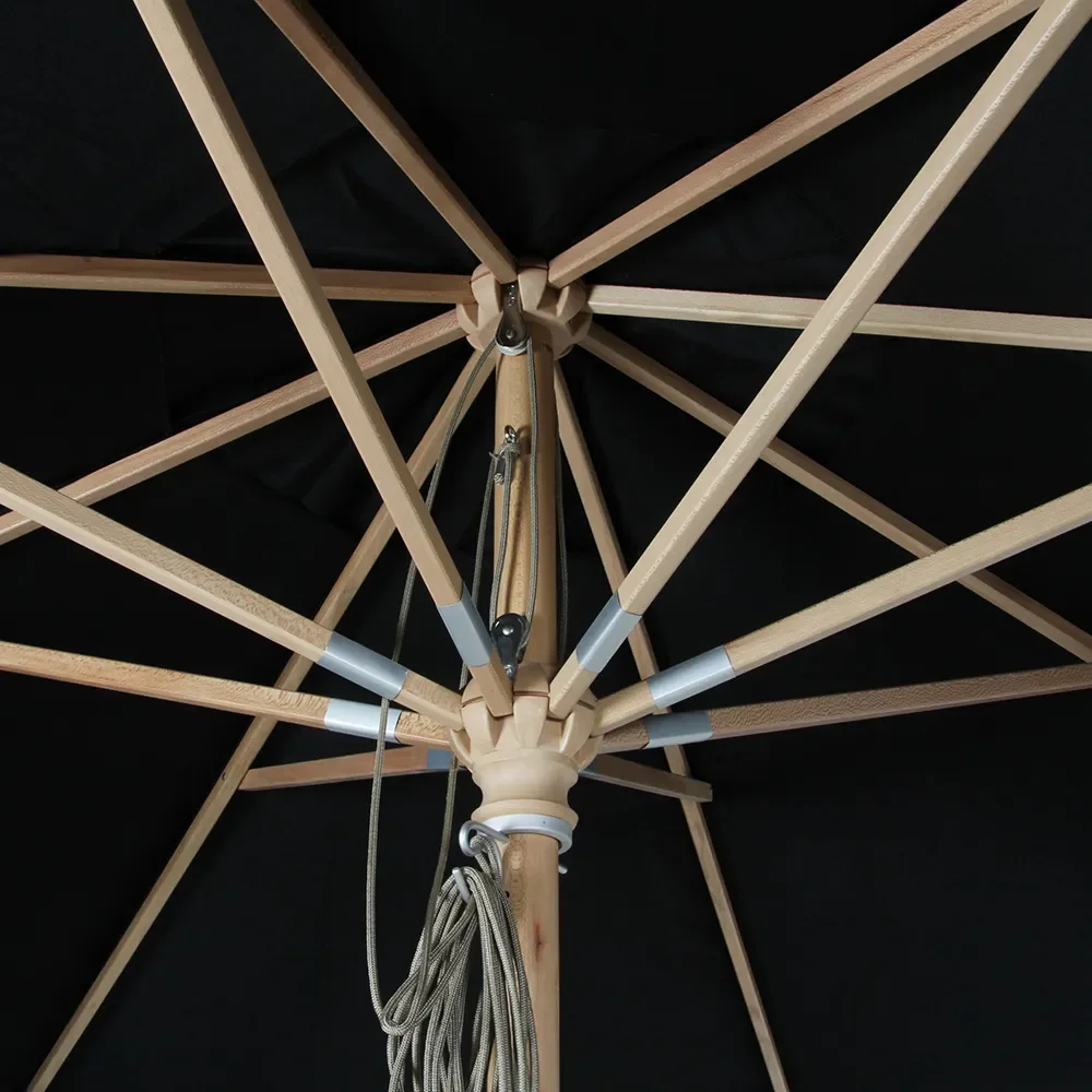 Reggio Træparasol 300 cm Sort Brafab