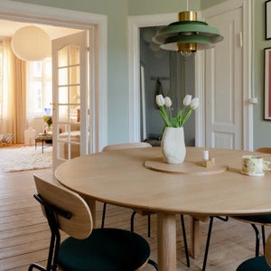 Comfort Circle Spisebord med udtræk Oak
