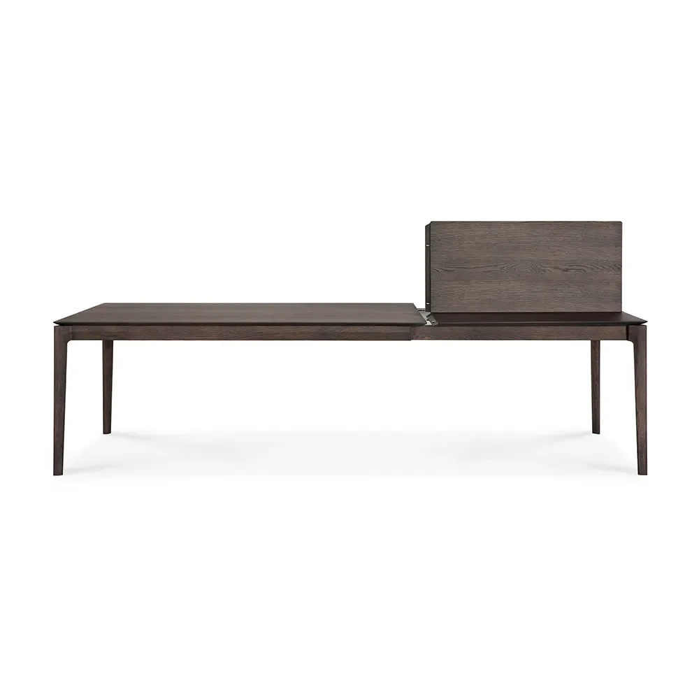 Bok Spisebord 100x180-280 cm Brunlakeret eg