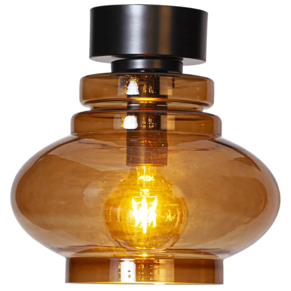 by Rydéns, Dolores loftlampe Ø30 cm cognac billede