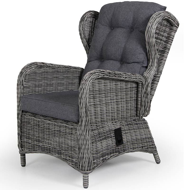 Rosita Positionslænestol Grå/Grå Brafab