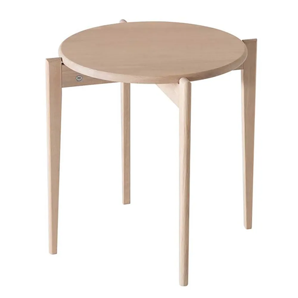Tilia Sidebord Ø51 cm Hvidolieret eg