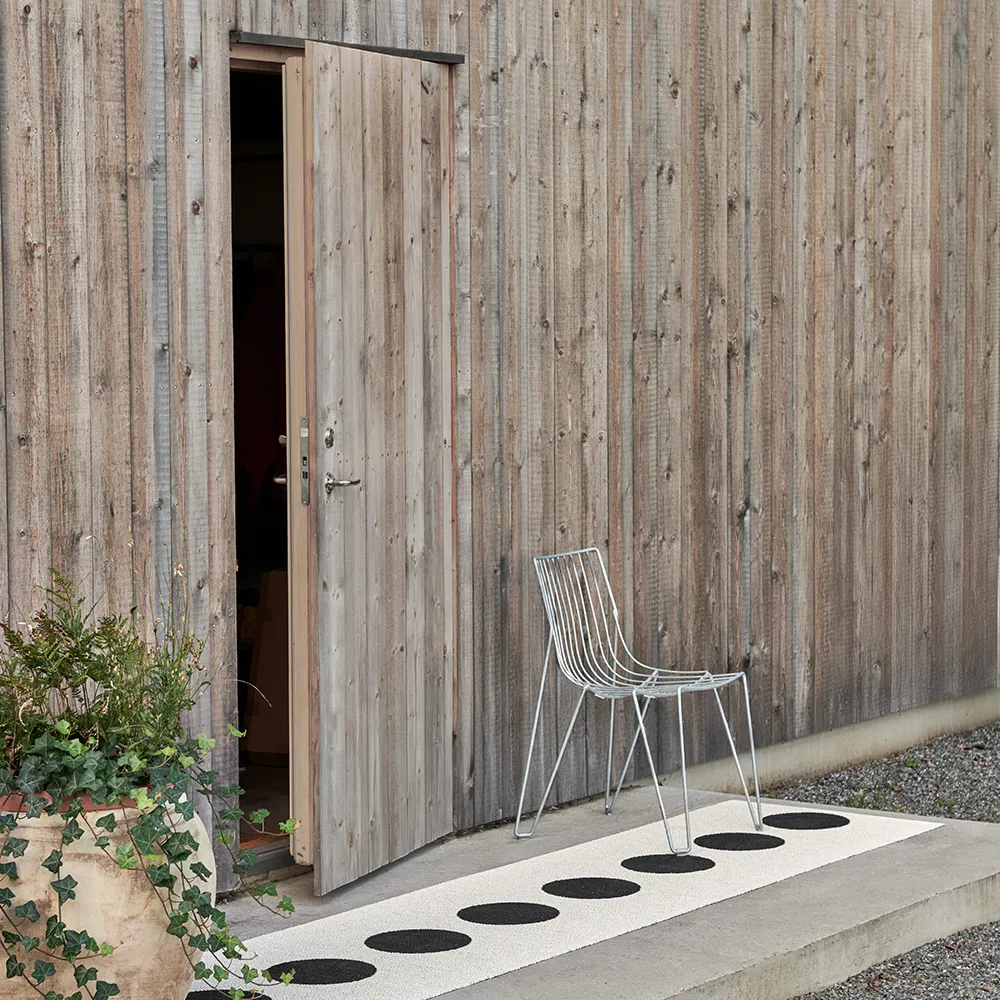 Vera tæppe 70x225 cm black/vanilla 