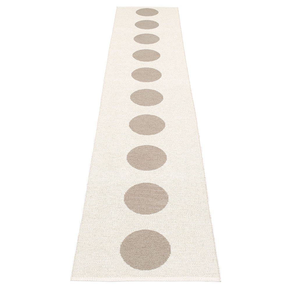 Vera tæppe 70x375 cm mud/vanilla