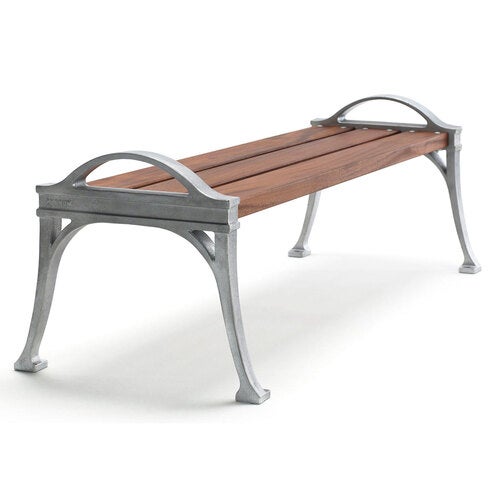 Lessebo bænk naturlig / olieret mahogni