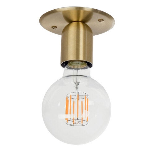 Regal indbygget loftslampe messing