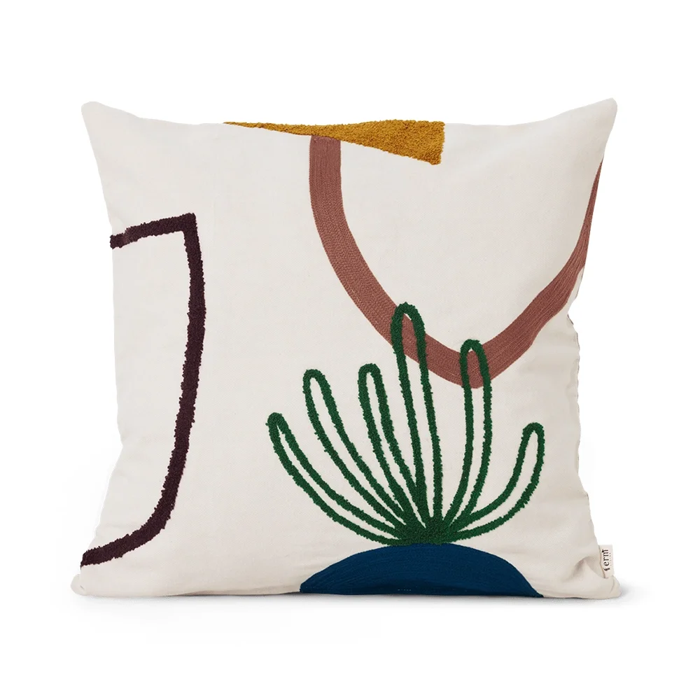 Ferm Living, Mirage Pude 50x50 - Island